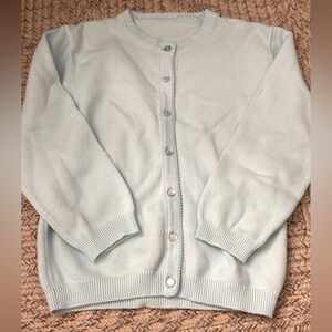 Stitchy Fish cardigan 5T. Never worn. Thick material.